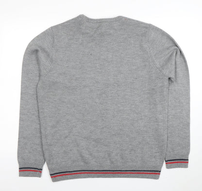 Mens UK Size XL Cedar Wood State Grey Pullover Jumper