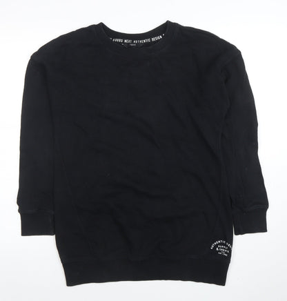 Mens UK Size XS NEXT Black Pullover Sweatshirt