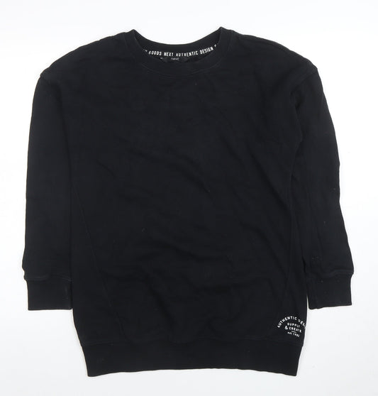 Mens UK Size XS NEXT Black Pullover Sweatshirt
