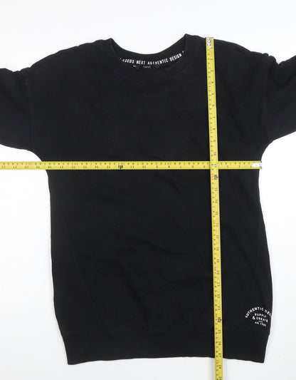 Mens UK Size XS NEXT Black Pullover Sweatshirt