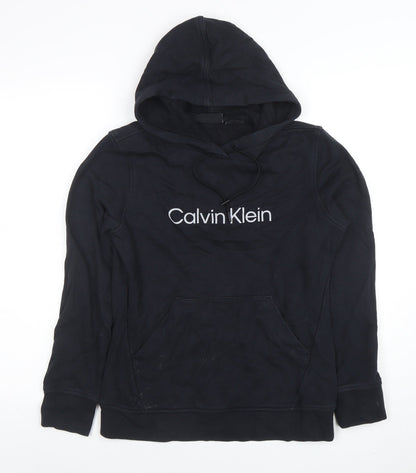 Mens UK Size XS Calvin Klein Black Pullover Hoodie