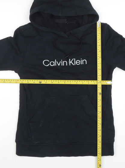Mens UK Size XS Calvin Klein Black Pullover Hoodie