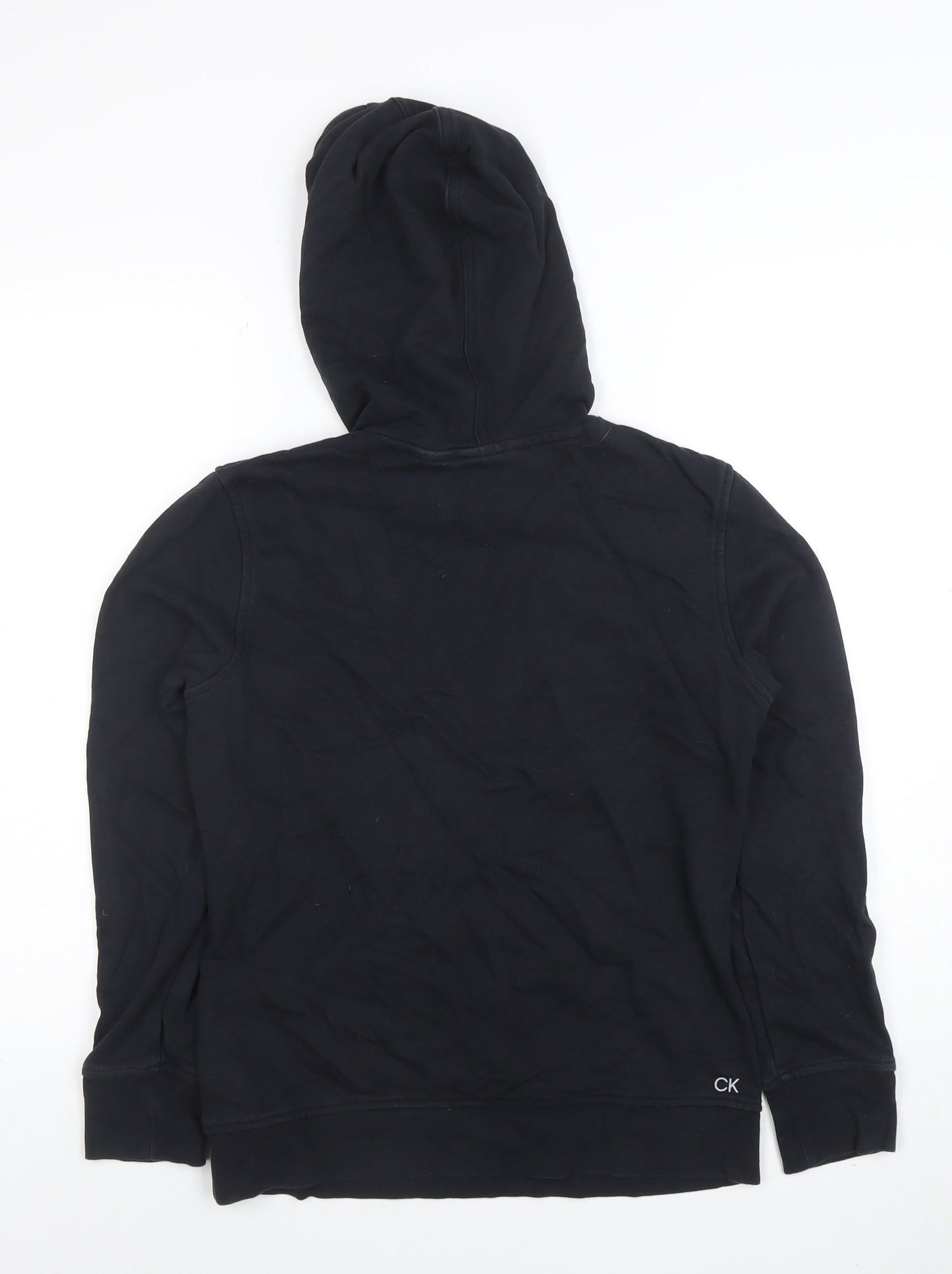 Mens UK Size XS Calvin Klein Black Pullover Hoodie