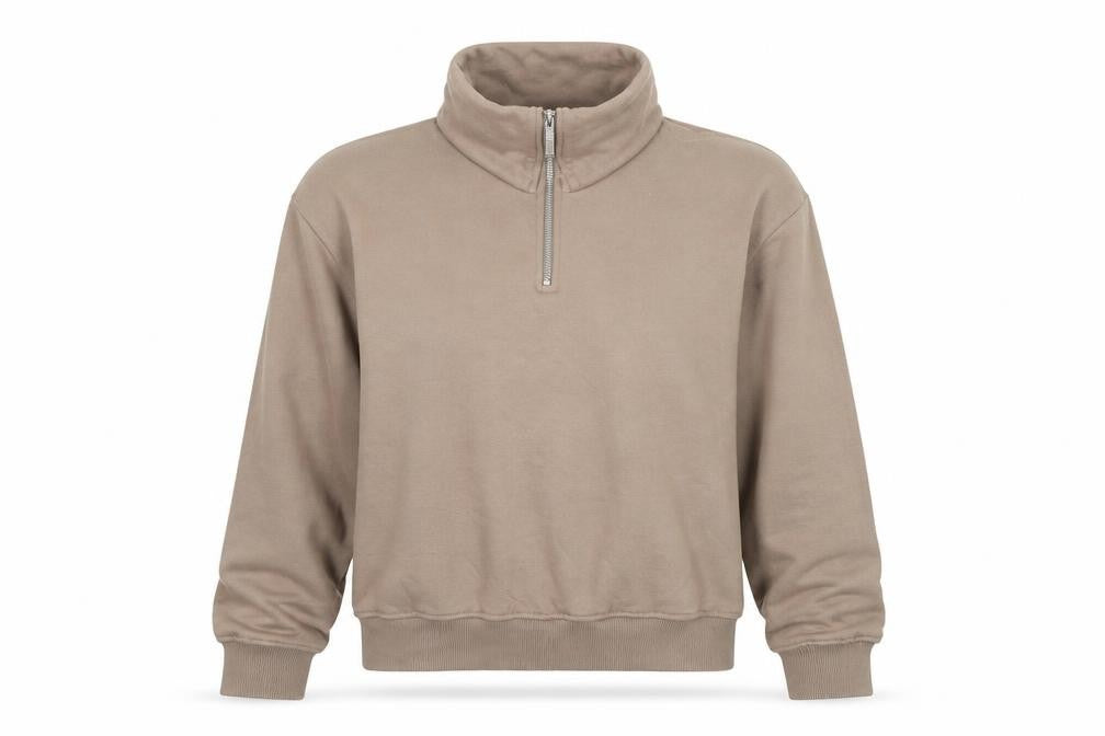 Womens UK Size XS PRETTYLITTLETHING Beige Pullover Sweatshirt