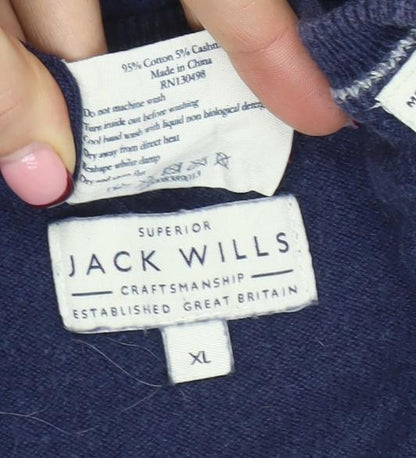 Mens UK Size XL Jack Wills Blue Pullover Jumper