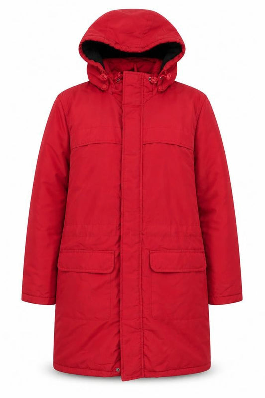 Womens UK Size S Cotton Traders Red Parka Coat
