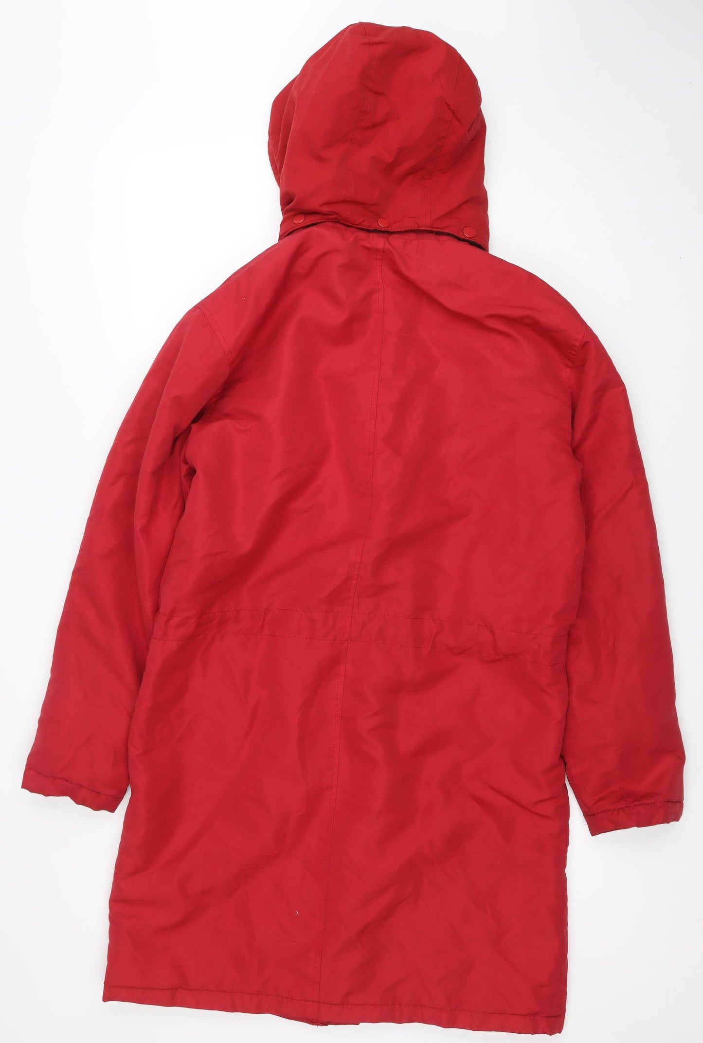 Womens UK Size S Cotton Traders Red Parka Coat