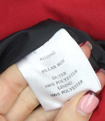 Womens UK Size S Cotton Traders Red Parka Coat
