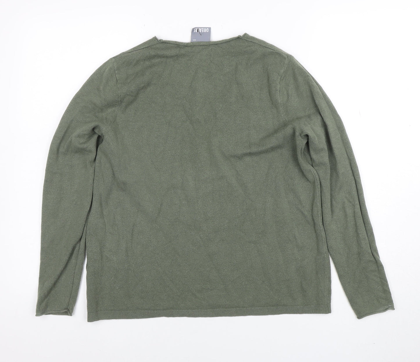 Womens UK Size M/L Dreams Green Pullover Jumper