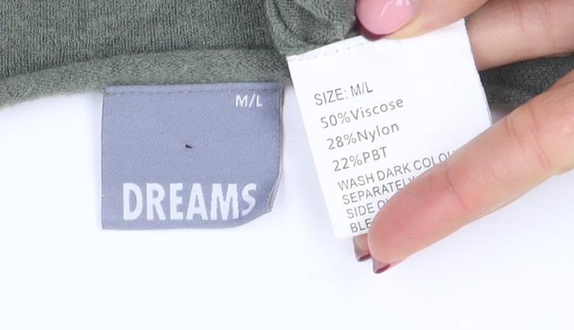 Womens UK Size M/L Dreams Green Pullover Jumper