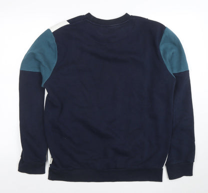 Mens UK Size M Easy Blue Pullover Sweatshirt