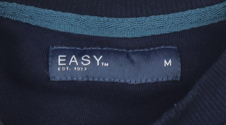 Mens UK Size M Easy Blue Pullover Sweatshirt