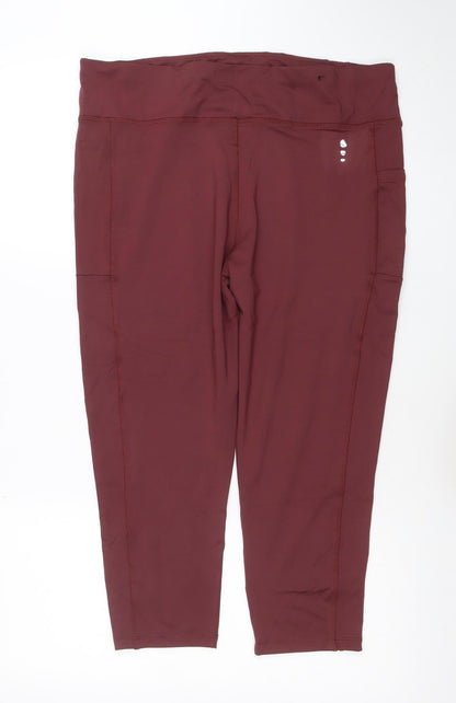 Tu Women's Brown Size 18 Ankle Length Activewear Leggings