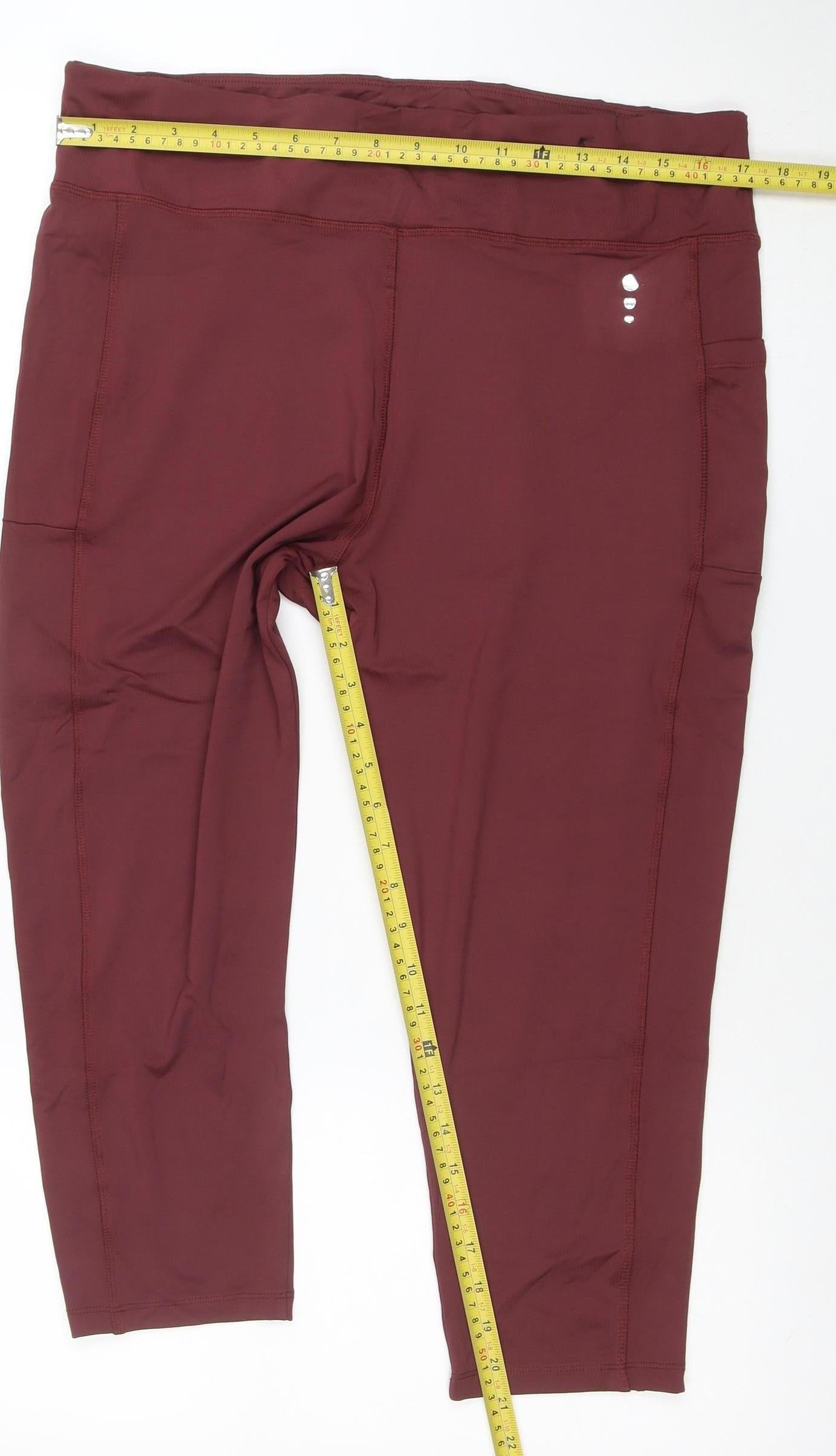 Tu Women's Brown Size 18 Ankle Length Activewear Leggings