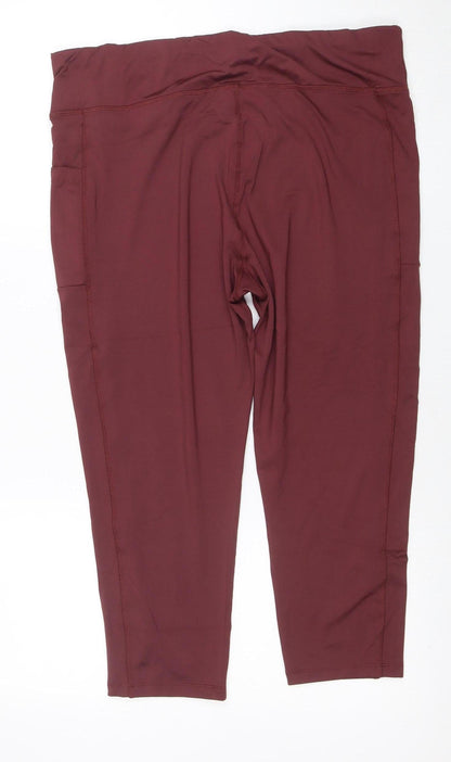 Tu Women's Brown Size 18 Ankle Length Activewear Leggings