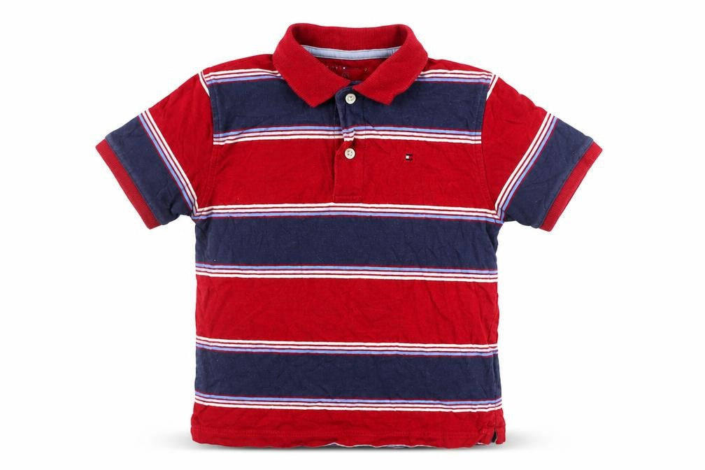 Boys UK Size 6 Years Tommy Hilfiger Red Basic Polo