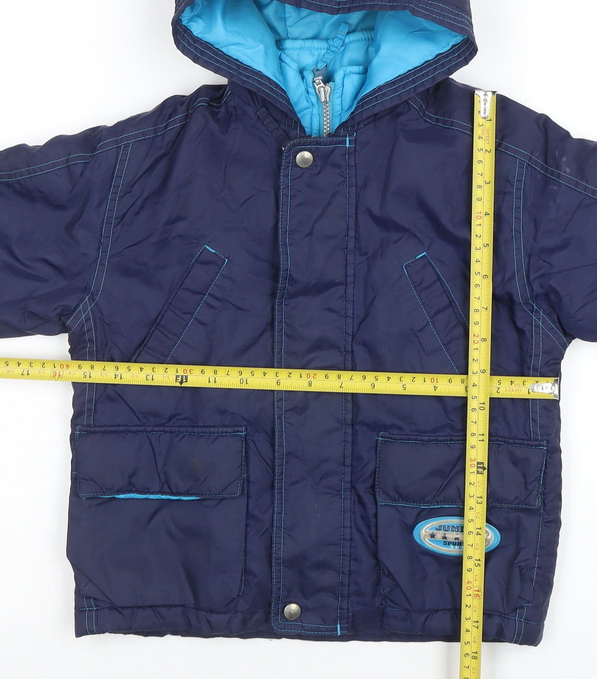 Boys UK Size 2-3 Years Mothercare Blue Puffer Jacket