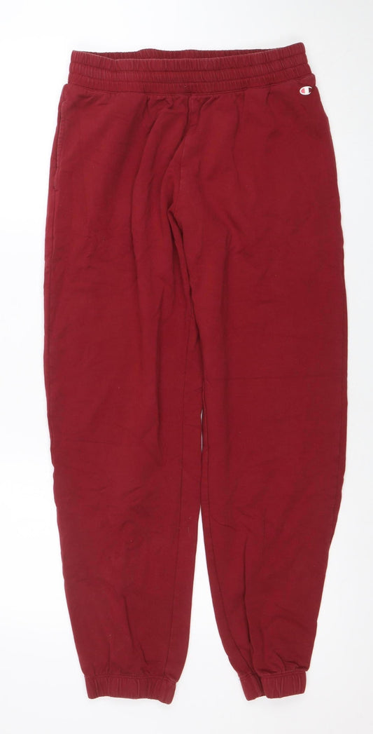 Womens UK Size M Champion Regular Fit Jogger Red Trousers