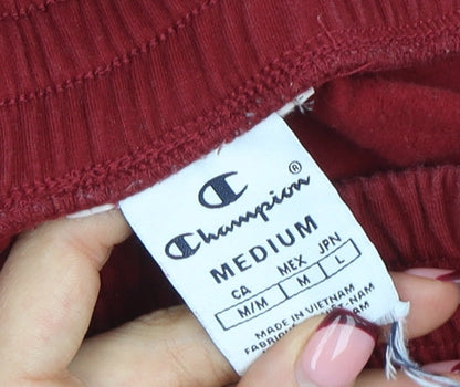 Womens UK Size M Champion Regular Fit Jogger Red Trousers
