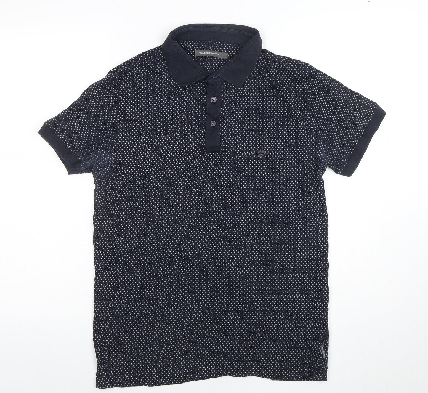 Mens UK Size L French Connection Cotton Polo Shirt