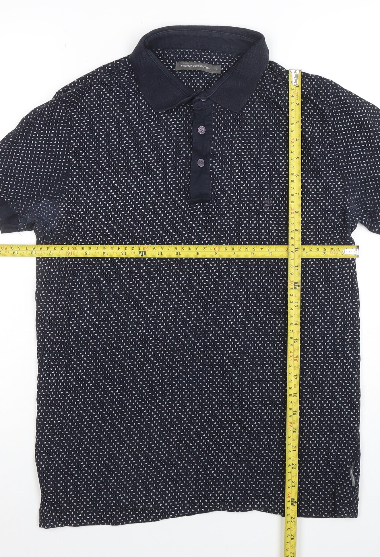 Mens UK Size L French Connection Cotton Polo Shirt