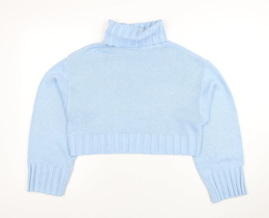Womens UK Size 10 H&M Blue Pullover Jumper