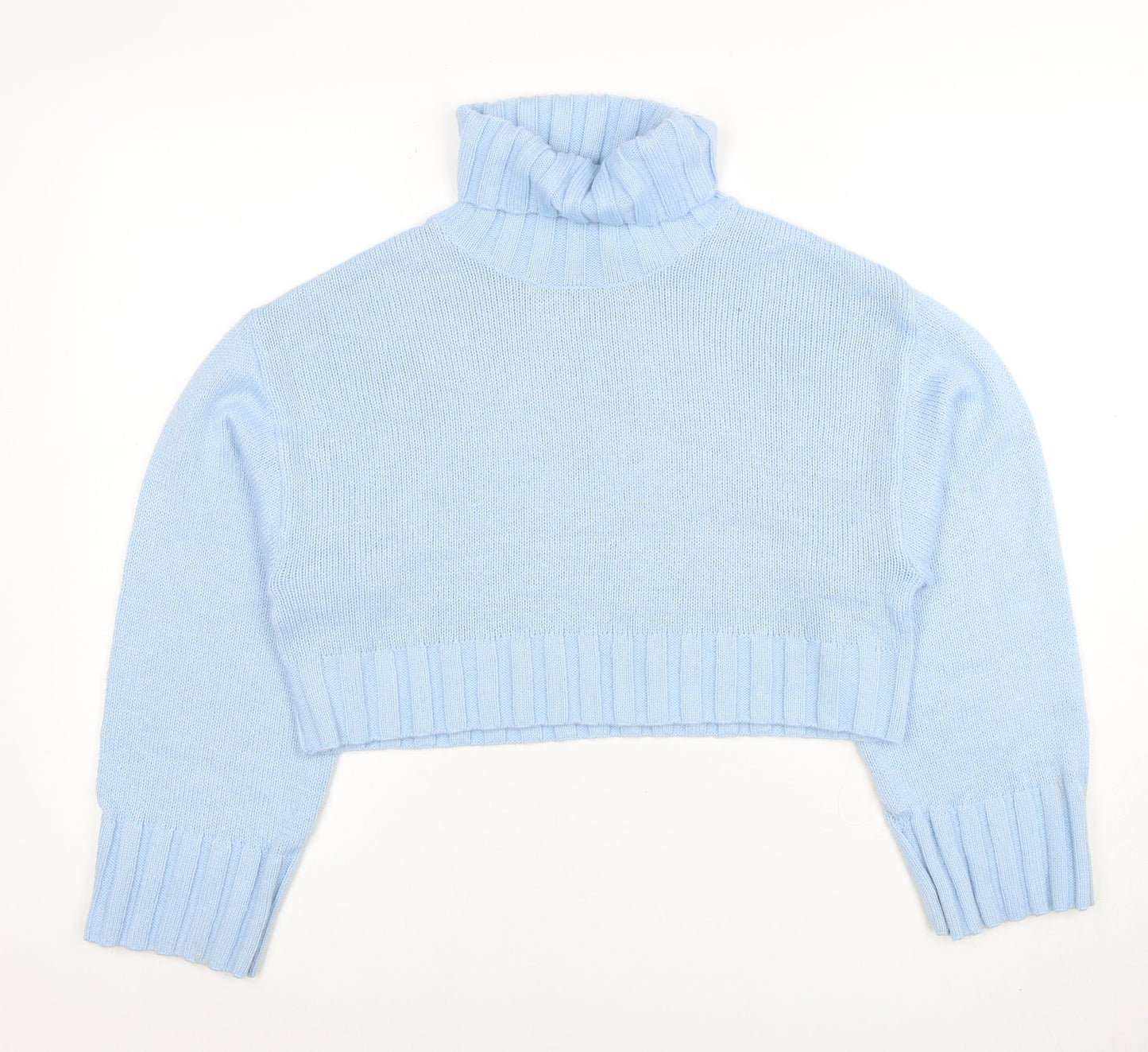 Womens UK Size 10 H&M Blue Pullover Jumper