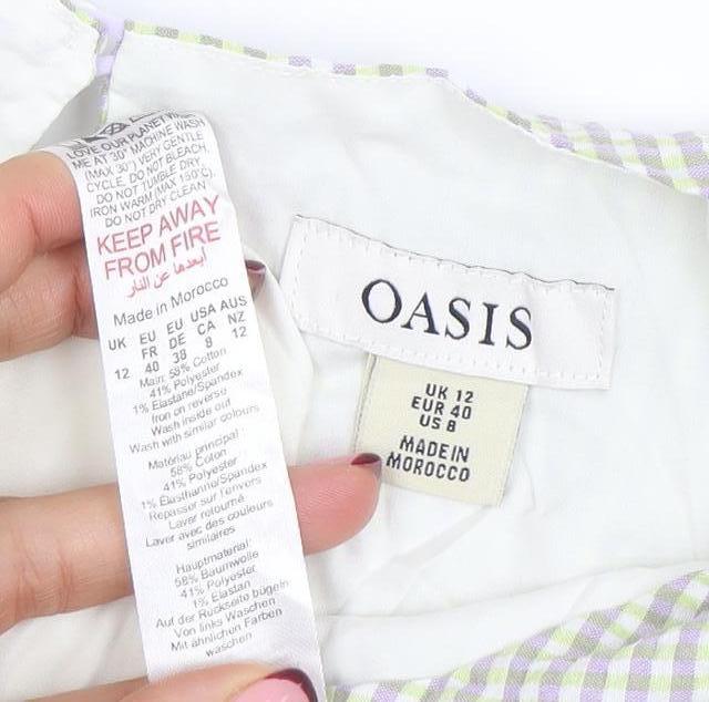 Womens UK Size 12 Oasis A-Line Dress