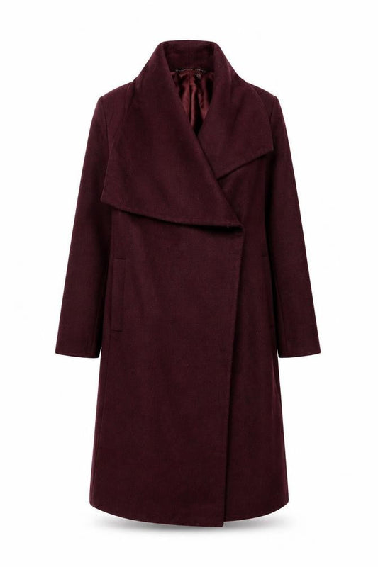 Womens UK Size 12 ASOS Red Overcoat