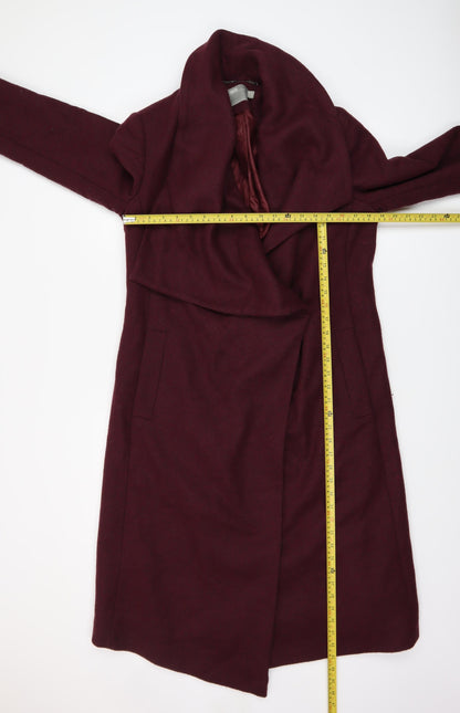 Womens UK Size 12 ASOS Red Overcoat