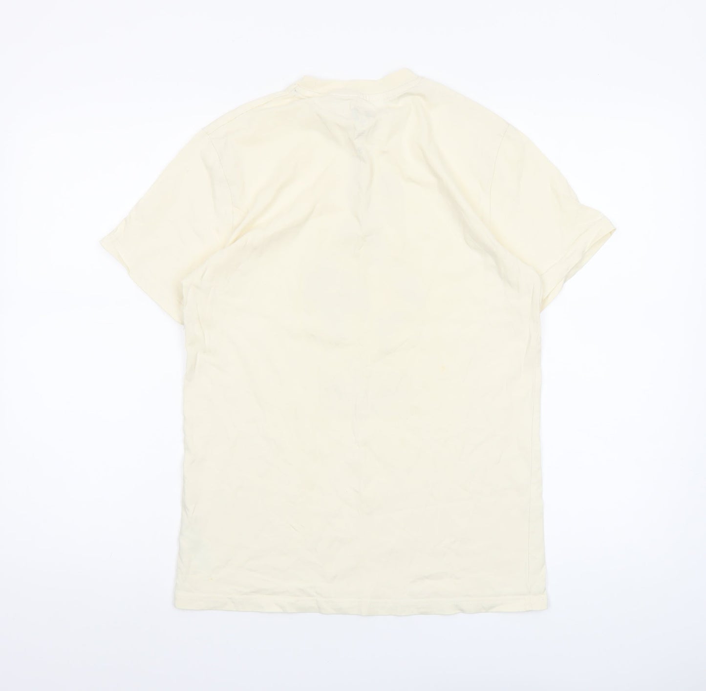 Womens UK Size S Disney Beige Basic T-Shirt