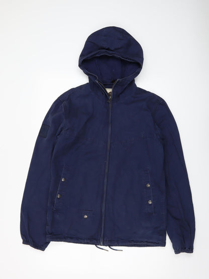 Mens UK Size S Pretty Green Blue Windbreaker Coat