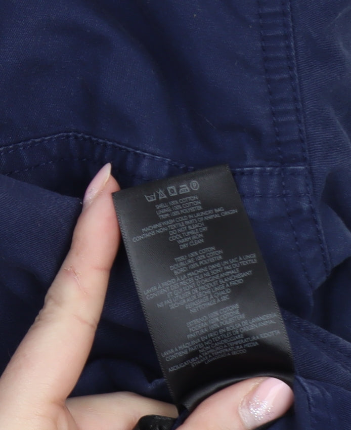 Mens UK Size S Pretty Green Blue Windbreaker Coat