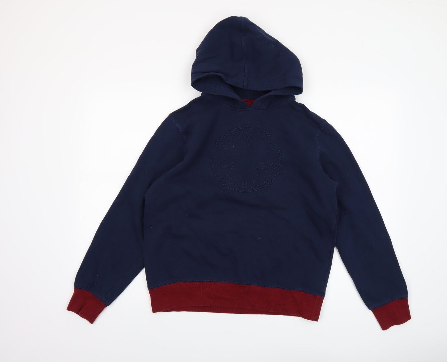 Converse All Star Boys Navy Pullover Hoodie XL 13-15 Years Cotton Blend