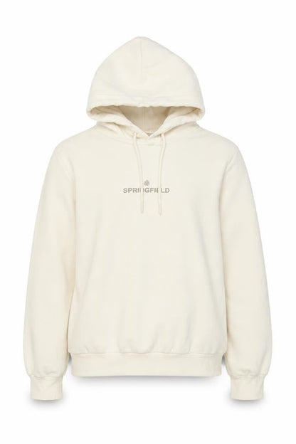 Womens UK Size S Springfield Ivory Pullover Hoodie