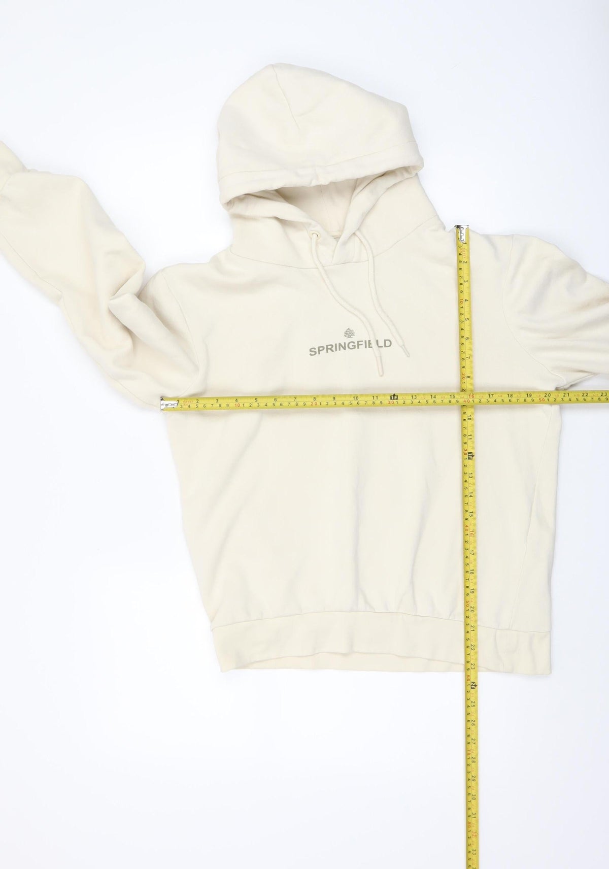Womens UK Size S Springfield Ivory Pullover Hoodie