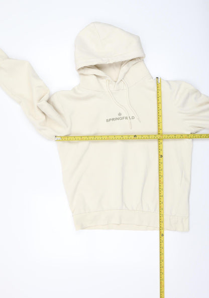 Womens UK Size S Springfield Ivory Pullover Hoodie