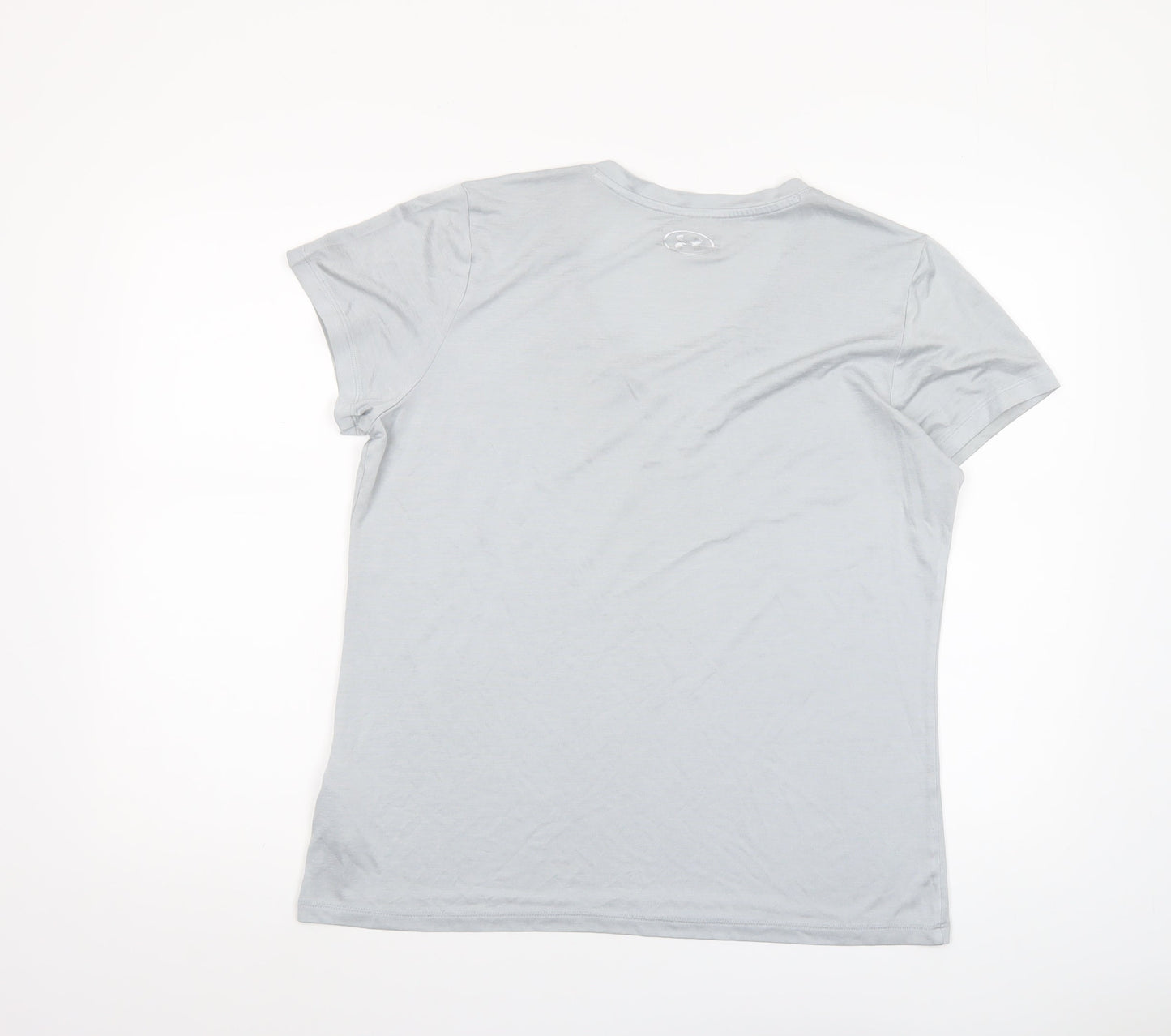 Womens UK Size L Under armour Grey Gym & Training Running & Jogging Yoga T-Shirt