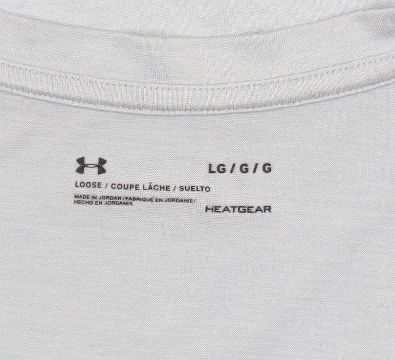 Womens UK Size L Under armour Grey Gym & Training Running & Jogging Yoga T-Shirt
