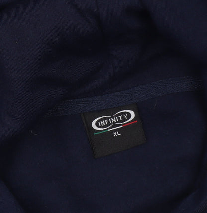 Mens UK Size XL Infinity Blue Pullover Hoodie