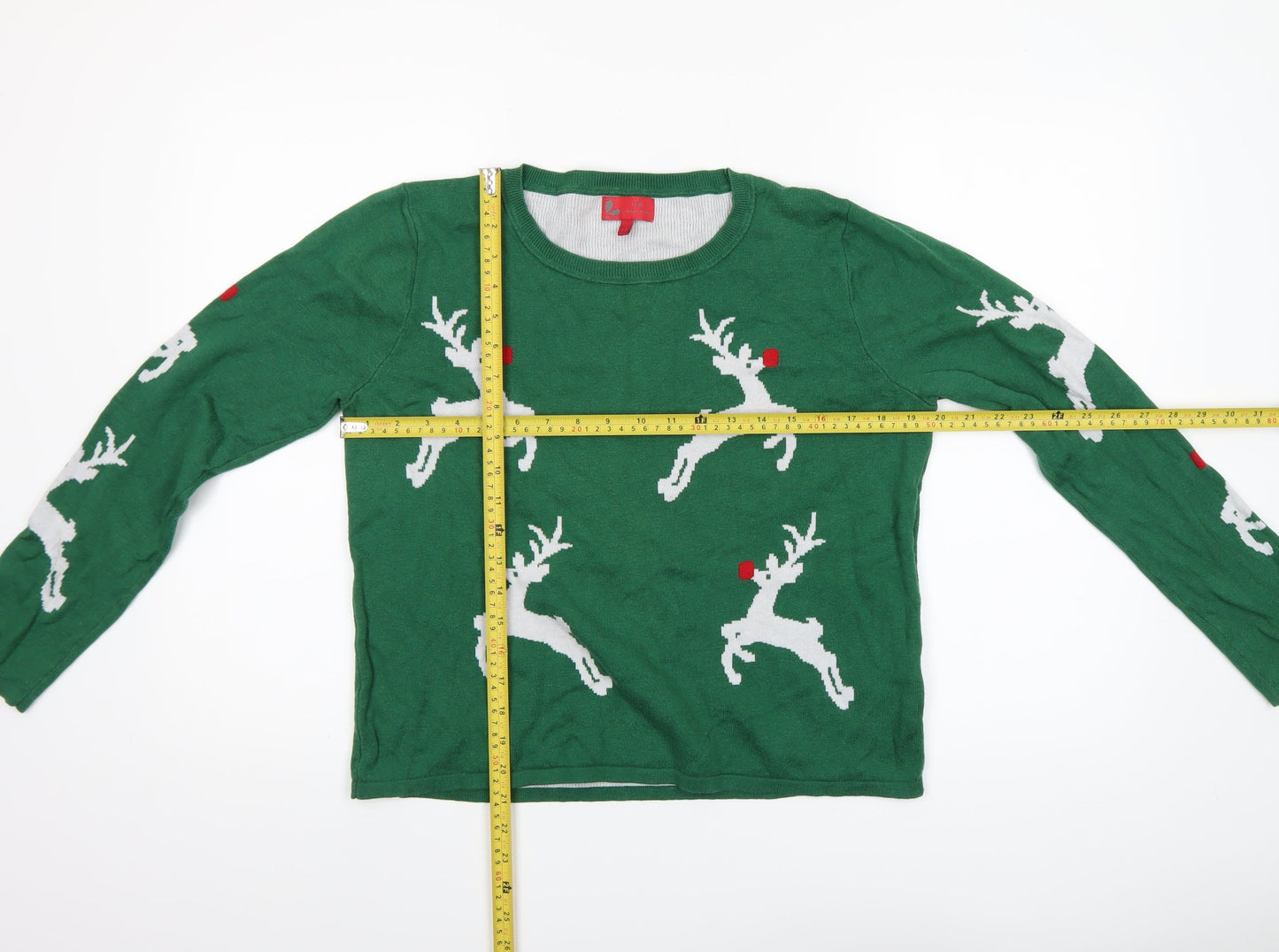 Womens UK Size 12 NEXT Green Pullover Jumper