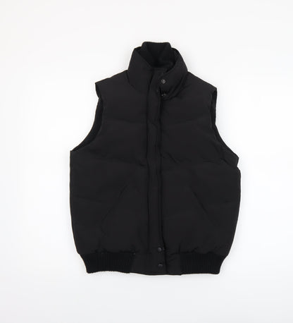 Next Womens Black Padded Puffer Waistcoat Gilet Size 10