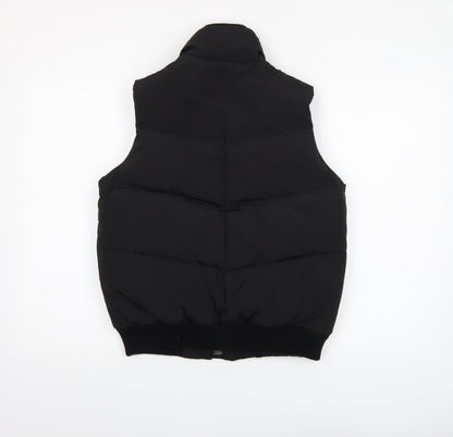 Next Womens Black Padded Puffer Waistcoat Gilet Size 10