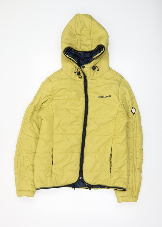Womens UK Size L Woodland Active Outfitters Yellow Puffer Jacket