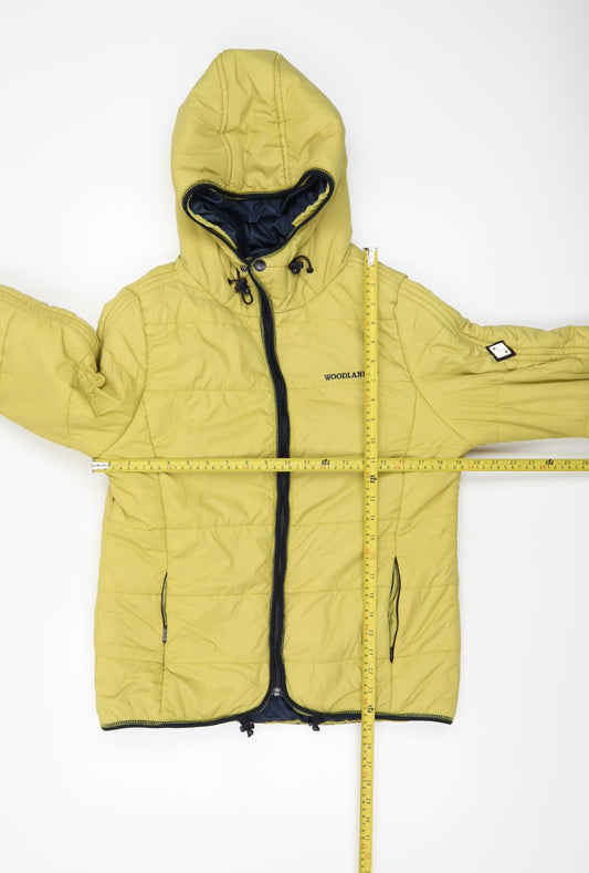 Womens UK Size L Woodland Active Outfitters Yellow Puffer Jacket