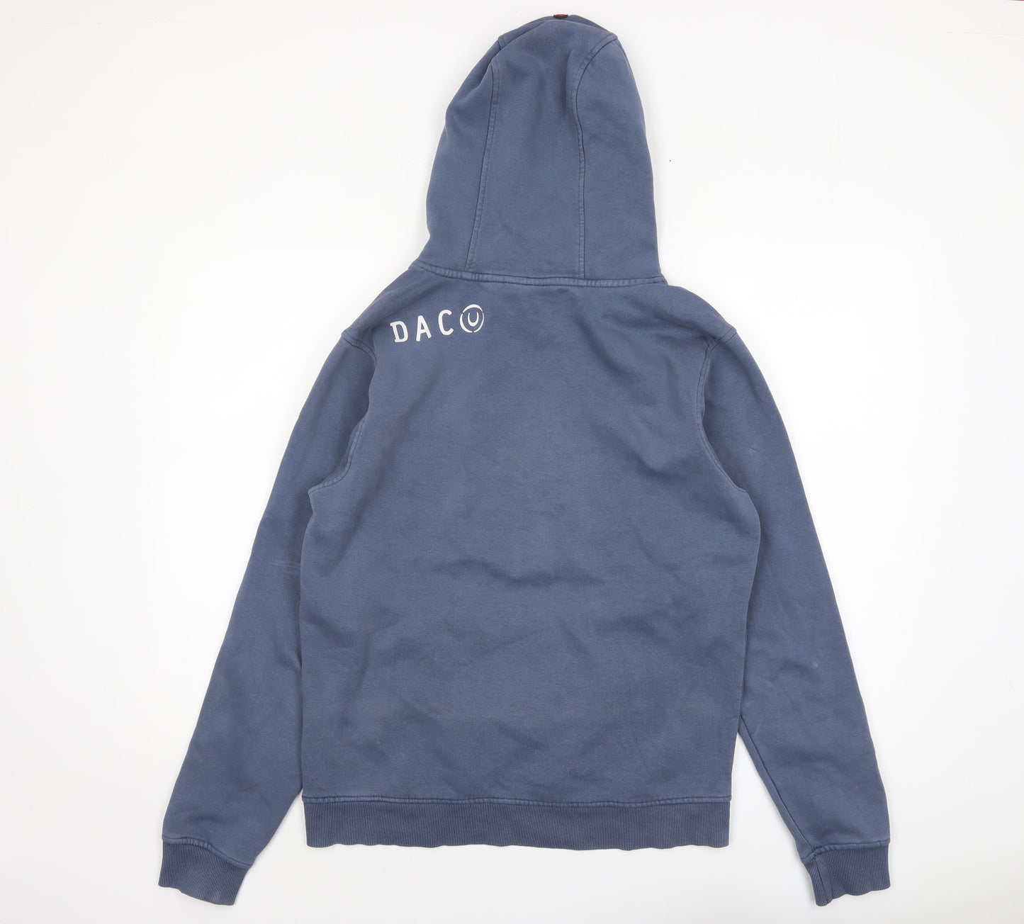 Mens UK Size M Duck and Cover Blue Pullover Hoodie