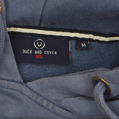 Mens UK Size M Duck and Cover Blue Pullover Hoodie