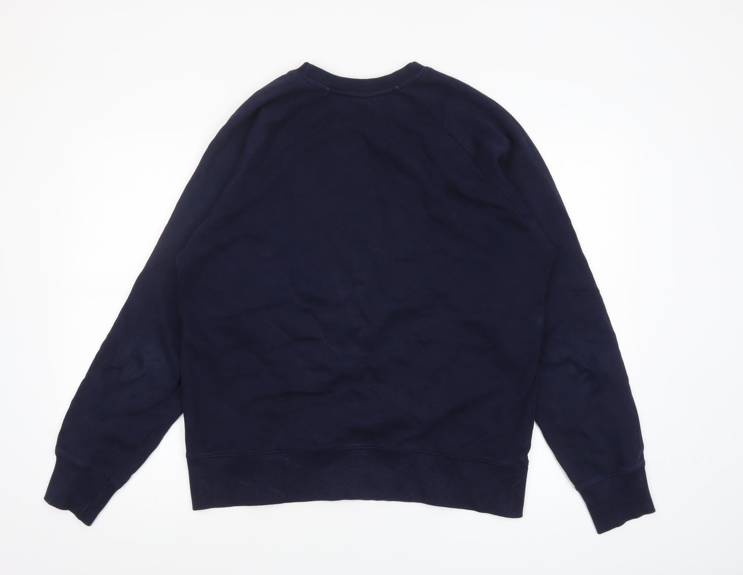 Mens UK Size L Earth Positive Blue Pullover Sweatshirt