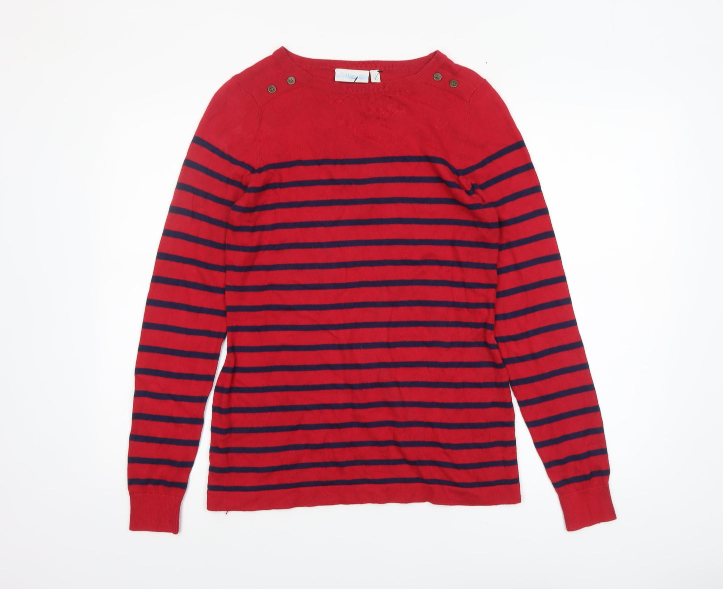 Womens UK Size S JoJo Maman Bébé Red Pullover Jumper