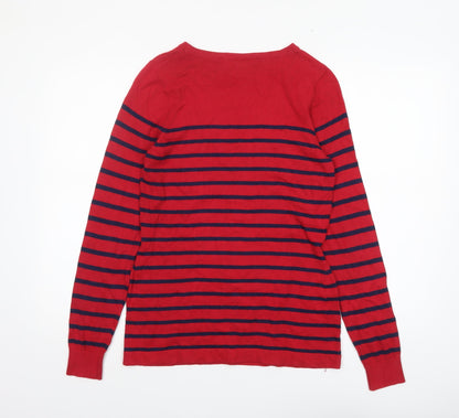 Womens UK Size S JoJo Maman Bébé Red Pullover Jumper